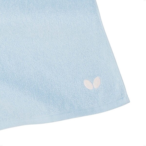 Butterfly Sarafuwari Towel - Light Blue - Corner
